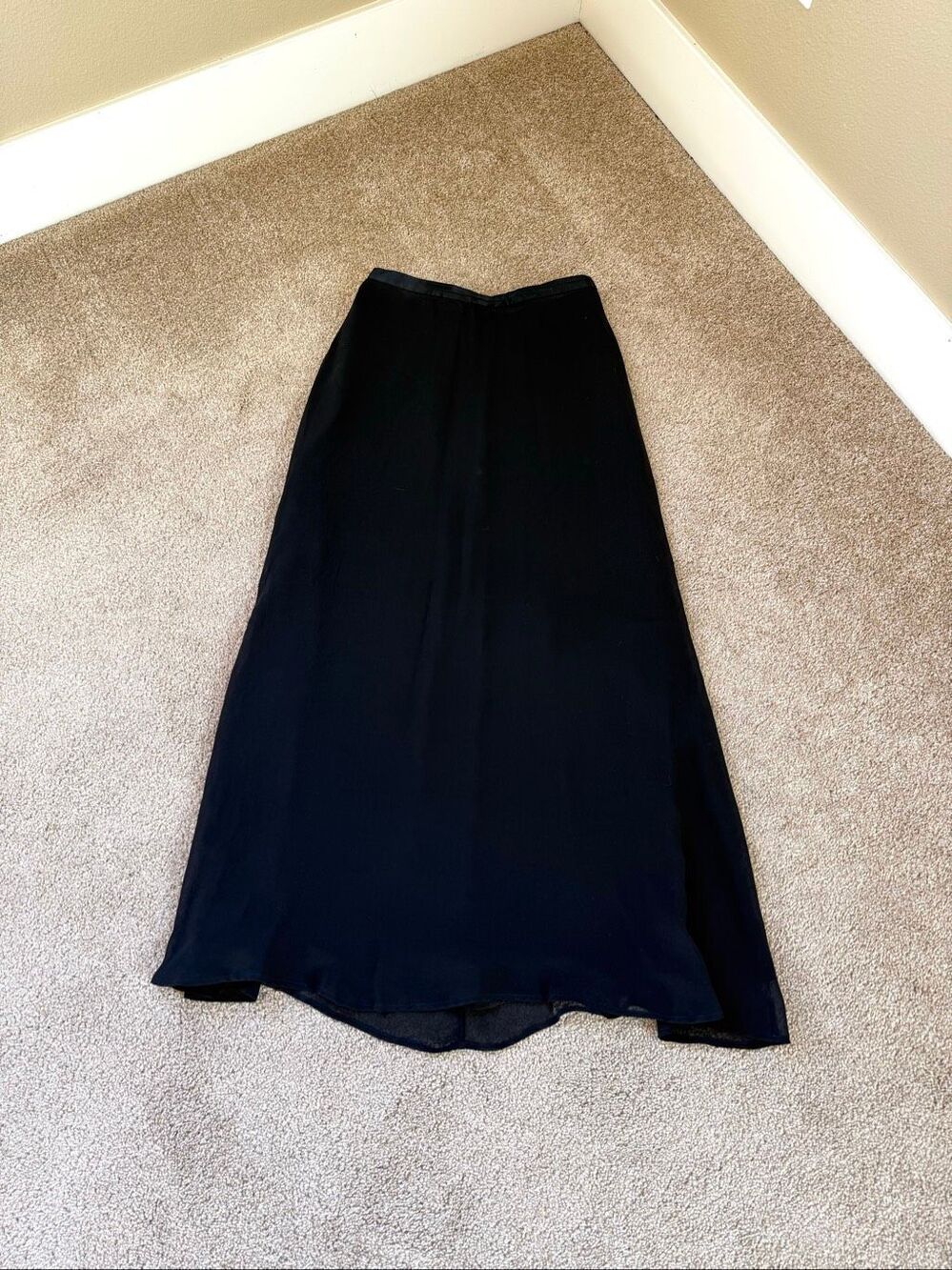 Vintage Y2K Valerie Stevens Pure Silk Maxi Skirt